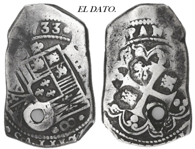 Ocho Reales Macuquino 1733